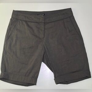 Eileen Fisher Brown Linen Shorts Women's Size 8